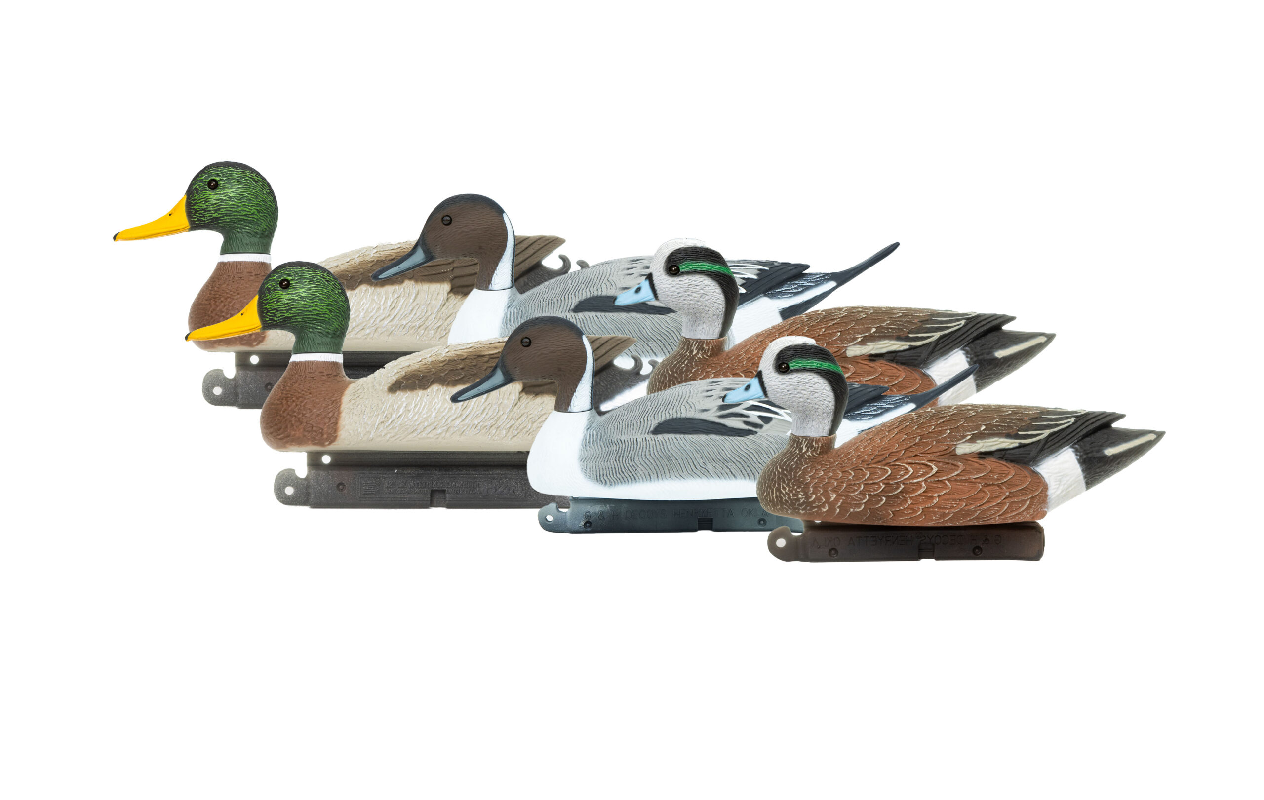 Prairie Pack - 6 Drakes: 2 Pintail, 2 Mallard, 2 Wigeon